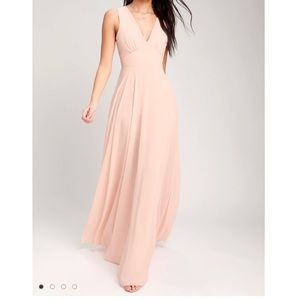 LuLu’s - Blush Sleeveless Maxi Dress